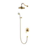 Sistema de ducha empotrado Omnires Armance Gold (SYSAM10GL)