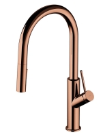 Grifo de cocina Omnires Bend de cobre (BE6455CP)