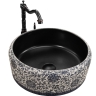 Lavabo Rea Florisa 40x40 negro mate (REA-U3307)