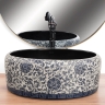 Lavabo Rea Florisa 40x40 negro mate (REA-U3307)