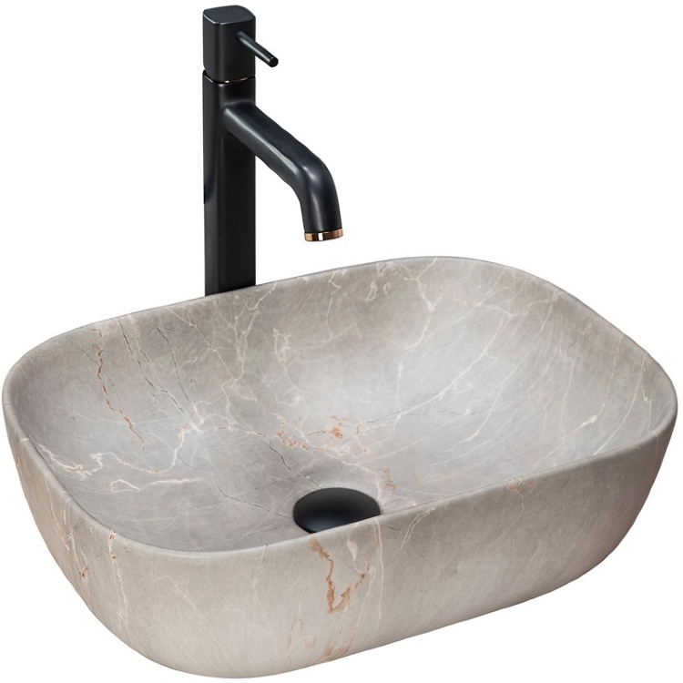 washbasin Rea Livia 33,5x46,5 beige (REA-U3802)