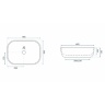 washbasin Rea Livia 33,5x46,5 beige (REA-U3802)