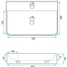 Lavabo Rea Naomi 45,5x28,5 blanco (REA-U0630)