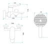 Bath mixer Rea Marco brush gold (REA-B5942)