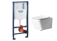 Inodoro Rea Ramon + instalación Grohe Rapid SL, llave (REA-C8536 + 38772001)