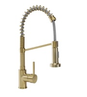 Grifo monomando de cocina Rea Spring dorado (REA-B4805)