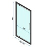 shower door Rea Rapid Swing 70x195 safety glass, transparent (REA-K6407)
