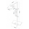 shower system Rea Lucas chrome (REA-P0221)