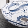 washbasin Rea Kioto 40x40 white-blue (REA-U6032)