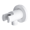 shower hose connection with holder Omnires matt white (8873WM)