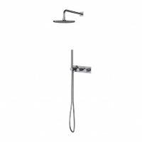 Sistema de ducha empotrado Omnires Contour cromado (SYSCT10CR)