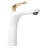 washbasin mixer Rea Orbit white-gold (REA-B2052)