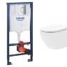 Conjunto inodoro Rea Carlo Mini + instalación Grohe Rapid SL (REA-C2760+ 38772001)