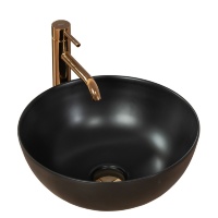 Lavabo Rea Stella 36x36 negro mate (REA-U1890)