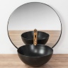 Lavabo Rea Stella 36x36 negro mate (REA-U1890)