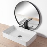 Mezclador de lavabo Rea Fenix negro, alto (REA-B7849)
