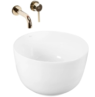 Lavabo Rea Malena 38,5x38,5 blanco (REA-U3302)
