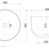 Lavabo Rea Malena 38,5x38,5 blanco (REA-U3302)