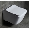 toilet Rea Ramon suspended, without rim, seat duroplast slim n, white (REA-C8536)