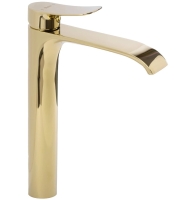 Mezclador de lavabo Rea Dart dorado, alto (REA-B5651)