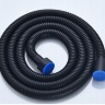 Cabezal de ducha Rea + manguera + soporte, negro (REA-P4101)