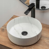 Lavabo Rea Sami 36x36 mármol mate (REA-U8703)