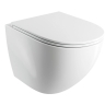 унитаз Omnires Ottawa 54x37 rimless подвесной, без ободка, сиденье дюропласт, смыв торнадо, gloss white (OTTAWACSPMWBP)