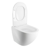унитаз Omnires Ottawa 54x37 rimless подвесной, без ободка, сиденье дюропласт, смыв торнадо, gloss white (OTTAWACSPMWBP)