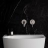 внешняя часть смесителя для умывальника Omnires Y скрытого монтажа brushed nickel (Y1215HRONI)
