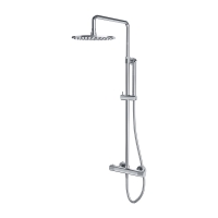 Sistema de ducha con termostato Omnires Contour cromado (CT8044CR)
