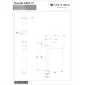 Mezclador de lavabo alto cromado Omnires Baretti (BA7812CR)