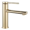 Mezclador de lavabo Rea Oval dorado (REA-B6515)
