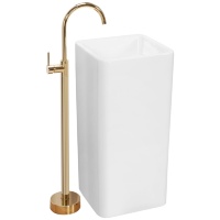 Lavabo Rea Holly 85x40,5 blanco, de pie (REA-U8005)