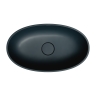 Omnires Shell washbasin 60x35 black lava (SHELLUNBLV)