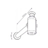 Rea washbasin siphon with bottom valve, chrome (REA-A0021)