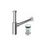 Rea washbasin siphon with bottom valve, chrome (REA-A0021)