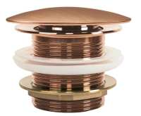 донный клапан Rea с системой click-clack, универсальный, brushed copper (REA-W2016)