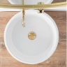 washbasin Rea Helen 42,5x42,5 gold white (REA-U6978)