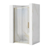 Puerta de ducha Rea Rapid Slide 150x195, cristal de seguridad, transparente, dorado (REA-K5617)