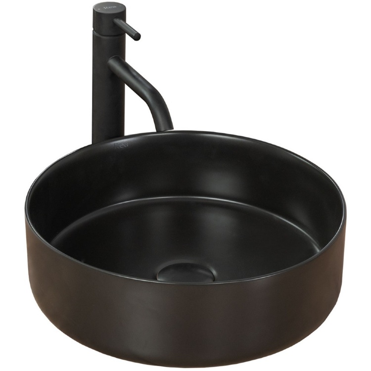Lavabo Rea Sami 36x36 negro (REA-U1899)