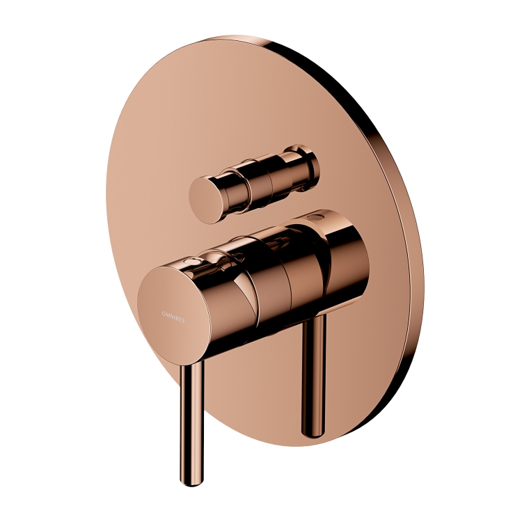 Mezclador empotrado para baño y ducha Omnires Y cobre (Y1235CP)