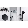 Sistema de ducha Rea Roger negro (REA-P8003)