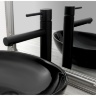 Mezclador de lavabo Rea Tess negro alto (REA-B0229)