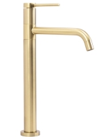 Mezclador de lavabo Rea Lugano dorado cepillado, alto (REA-B4420)