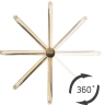 washbasin mixer Rea Lugano gold brushed, high (REA-B4420)