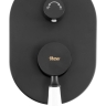 Conjunto de ducha empotrado Rea Serra negro (REA-B1143)