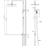 shower system Omnires Micro chrome (SYSMICROLCR)