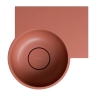 умывальник Omnires Ovo M+ 34,5х33,5 угловой, правый, matt terracotta (OVO335UWPTE)