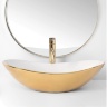 washbasin Rea Royal 36x60,5 white gold (REA-U7808)