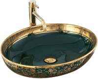 Lavabo Rea Margot 52x40 verde oro (REA-U8462)